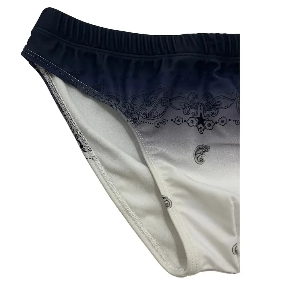 6-51 ROBERTO CAVALLI Just Cavalli Speedo Drawstring Adjustable Blue XS